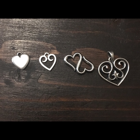 James Avery Jewelry - James Avery lot of 4 heart charms